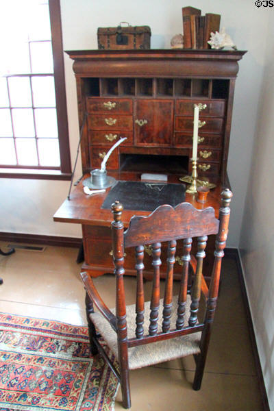 Dropfront desk at House of Seven Gables. Salem, MA.