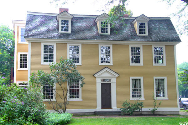 Crowninshield-Bentley House (c1727-30) (126 Essex St. at Peabody Essex Museum). Salem, MA. Style: Georgian.