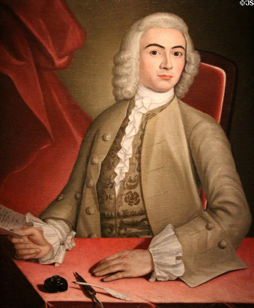 Charles Pelham portrait (c1753-4) by John Singleton Copley at Museum of Fine Arts. Boston, MA.