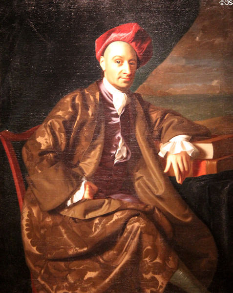 Nicholas Boylston portrait (c1769) by John Singleton Copley at Museum of Fine Arts. Boston, MA.