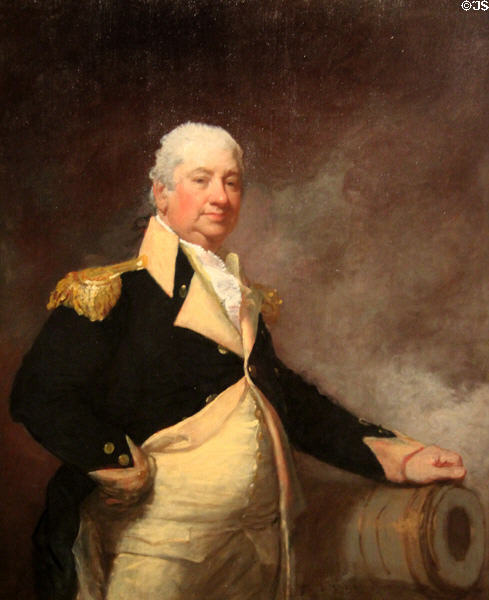 General Henry Knox portrait (1805) by Gilbert Stuart at Museum of Fine Arts. Boston, MA.