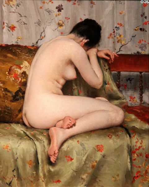 A Modern Magdalen painting (c1888) by William Merritt Chase at Museum of Fine Arts. Boston, MA.