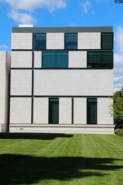 Facade pattern of American art wing of Museum of Fine Arts. Boston, MA.
