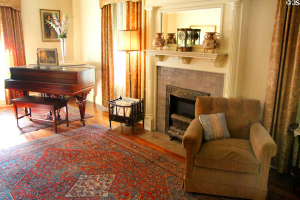 Parlor fireplace at John F. Kennedy NHS. Boston, MA.