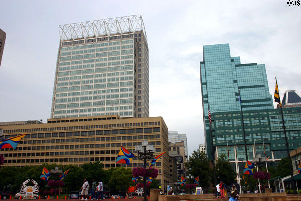 100 East Pratt Street & Harborplace Gallery. Baltimore, MD.