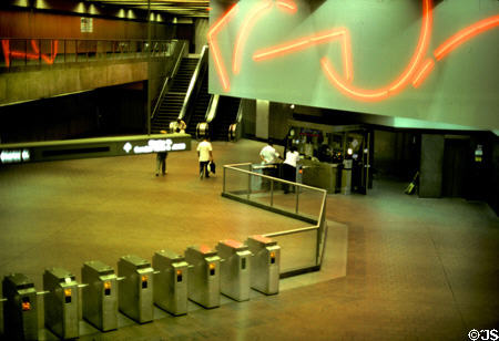 Artwork in the Baltimore subway. Baltimore, MD.