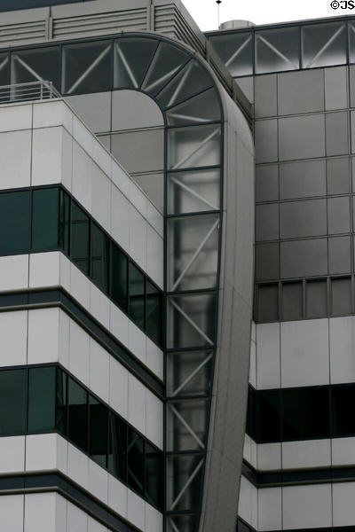 Sculpted surface of Columbus Center. Baltimore, MD.
