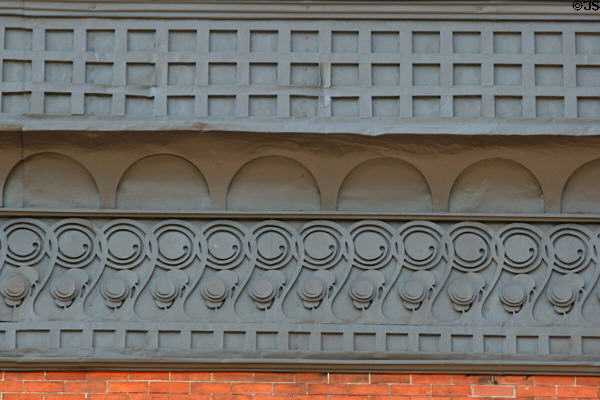 Ironwork decoration on Adler & Sullivan's Desenberg Block (251 E. Michigan Ave.). Kalamazoo, MI.