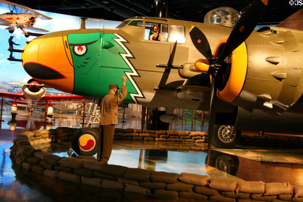 Front half of North American B25-J Mitchell (c1940-60) at Air Zoo. Kalamazoo, MI.