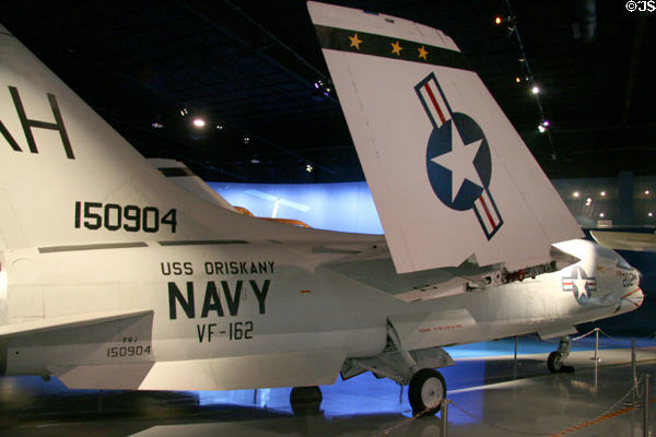 Vought F-8J Crusader (c1955-89) at Air Zoo. Kalamazoo, MI.