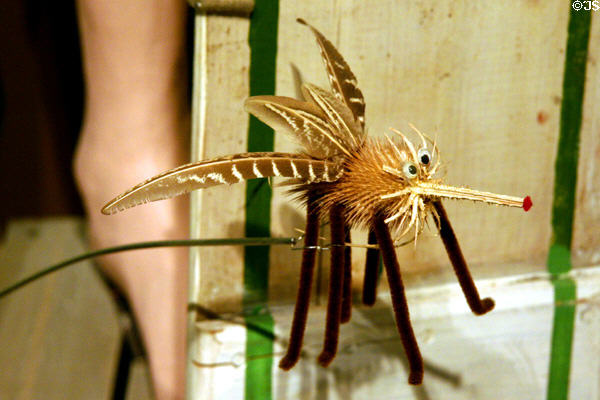 Mosquito sculpture (1988) jokingly call state bird at Minnesota History Center. St. Paul, MN.