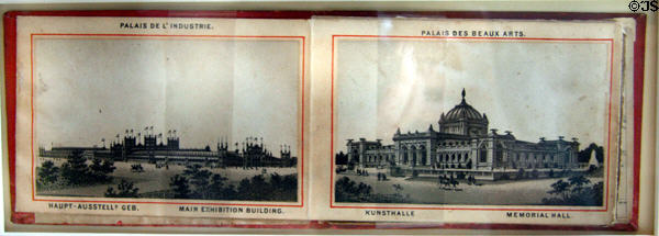 Photo from Philadelphia's Centennial Fair (1876) of Main Exhibition Building at Missouri History Museum. St Louis, MO.