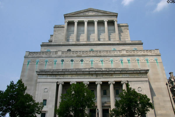 Neoclassical crown of St. Louis Masonic Temple. St Louis, MO.