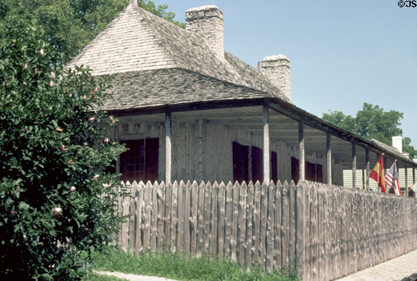 Bolduc House Museum (1770) (123 S. Main St.). Ste. Genevieve, MO. Style: French Colonial.