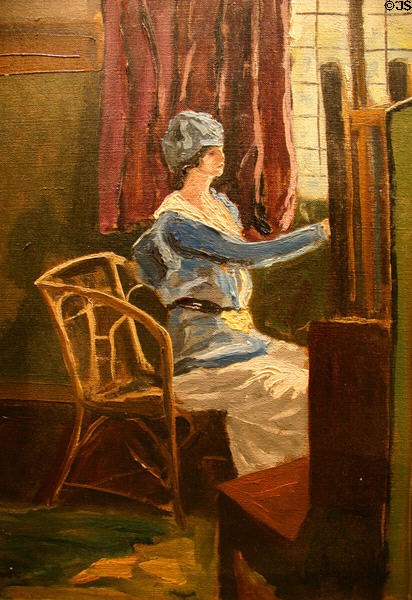 Lady Kitty Somerset portrait (c1922) by Winston Churchill at Winston Churchill Memorial & Library at Westminster College. Fulton, MO.