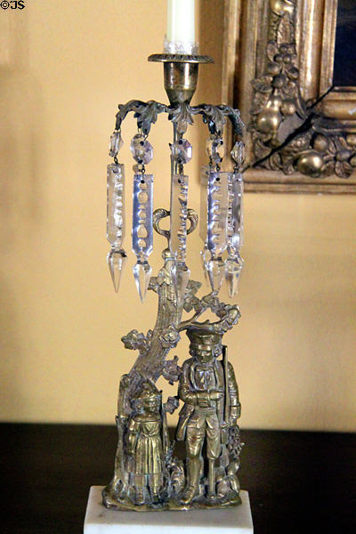 Girandole with one-legged soldier at John Wornall House Museum. Kansas City, MO.