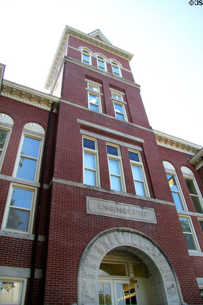 Lafferre Hall (former Engineering Building) (1892) on quad of University of Missouri. Columbia, MO.