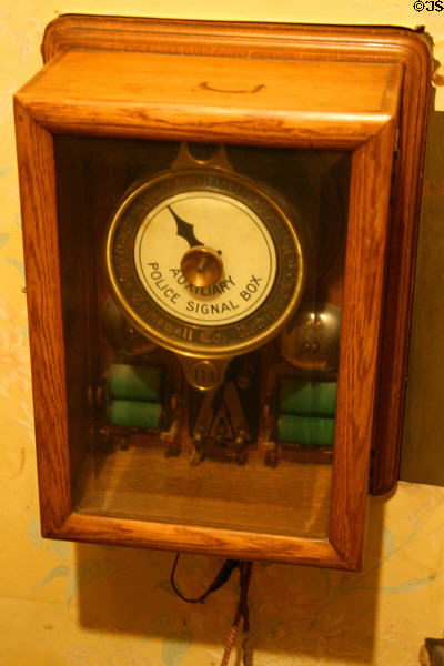Private Police Signal Box installed by Copper millionaire Clark in Copper King Mansion. Butte, MT.