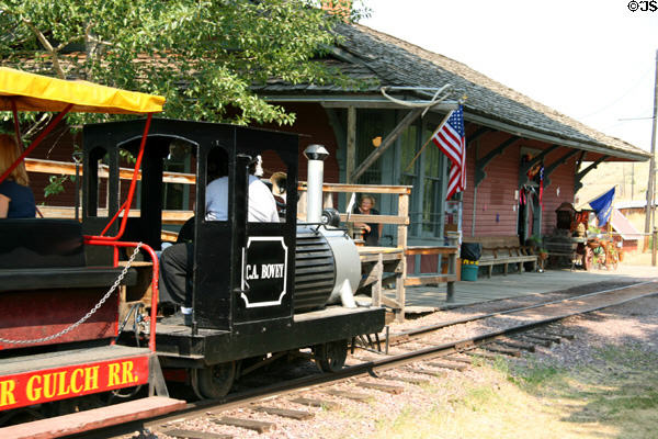 Alder Gulch narrow gauge railroad to Nevada City. Virginia City, MT.