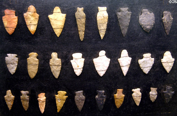 Arrowhead collection at Aurora Plainsman Museum. Aurora, NE.