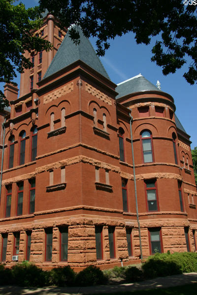 Towers of Hamilton County Courthouse. Aurora, NE.