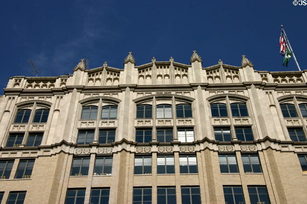 Upper stories detail of Lincoln Benefit Life Building. Lincoln, NE.