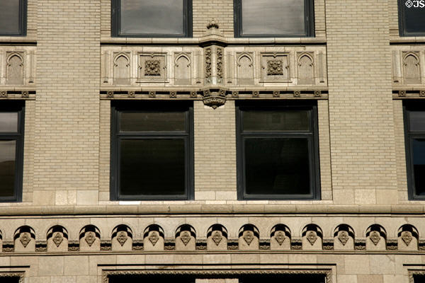 Moorish details of Sharp Building. Lincoln, NE.