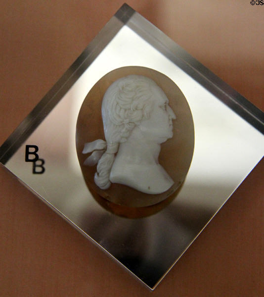 Cameo of George Washington (1860s) by Augustus Saint-Gaudens at Saint-Gaudens NHS. Cornish, NH.