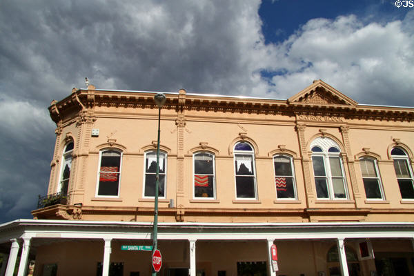 Catron Block (1891) (on Santa Fe Plaza). Santa Fe, NM. Style: Italianate.