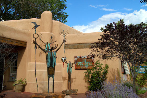 Adobe revival art gallery (103 Washington Ave.). Santa Fe, NM.