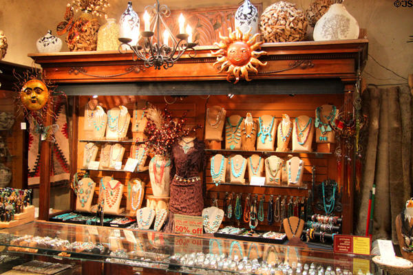 Jewelry in Original Trading Post. Santa Fe, NM.