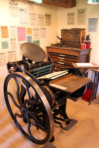 Letterpress at New Mexico History Museum. Santa Fe, NM.