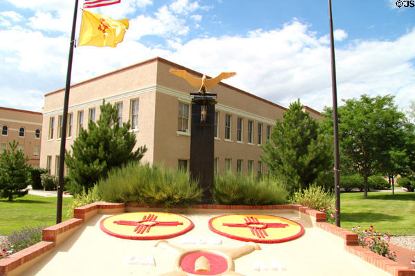 Memorial to the Veterans of the Bataan Death March & 1at NM State Capitol grounds. Santa Fe, NM.