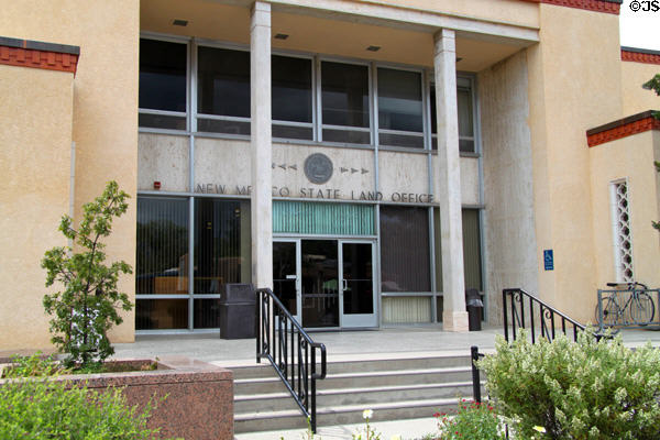 New Mexico State Land Office (310 Old Santa Fe Trail). Santa Fe, NM.