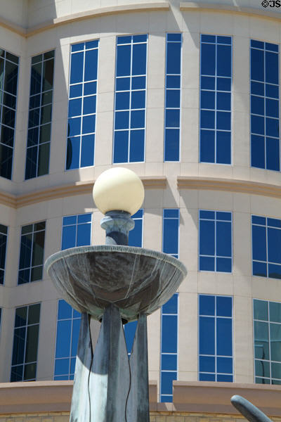 Lamp outside Bernalillo County Courthouse. Albuquerque, NM.
