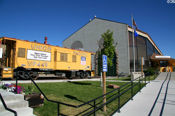 Union Pacific caboose at Nevada State Railroad Museum. Carson City, NV.