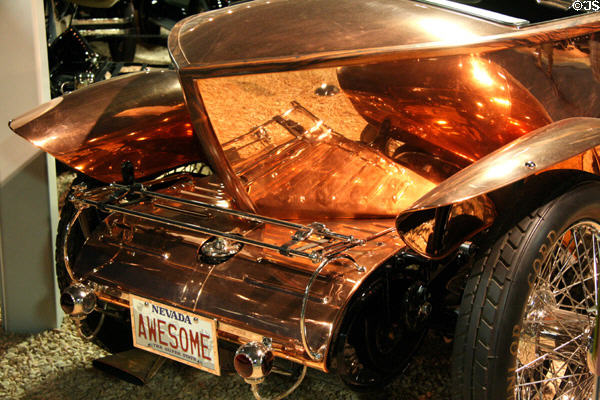Tail of Rolls Royce Silver Ghost at National Automobile Museum. Reno, NV.