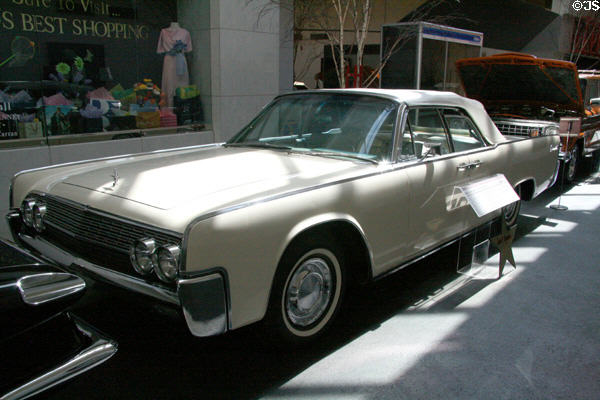 Lincoln Continental 86 Convertible (1962) used by President John F. Kennedy at National Automobile Museum. Reno, NV.