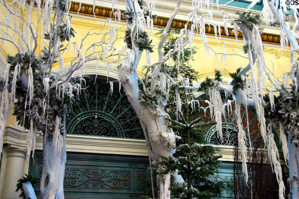 Ersatz winter wonderland Las Vegas style at Bellagio. Las Vegas, NV.