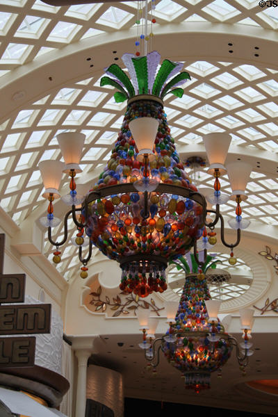 Umbrella lamps in Wynn Las Vegas. Las Vegas, NV.