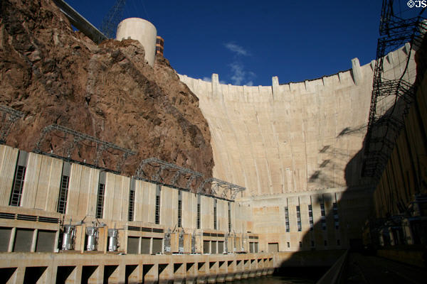 Nevada side power house of Hoover Dam. Las Vegas, NV. Style: Art Deco. Architect: Gordon B. Kaufmann.