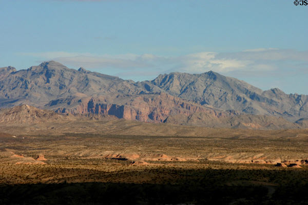 Rugged hills beyond Lake Mead. Las Vegas, NV.