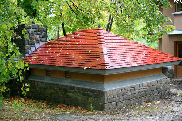 Utility building at Graycliff. Buffalo, NY.