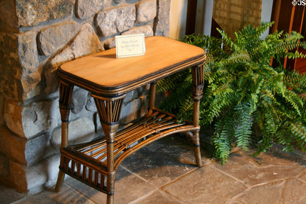 Bentwood table at Graycliff. Buffalo, NY.