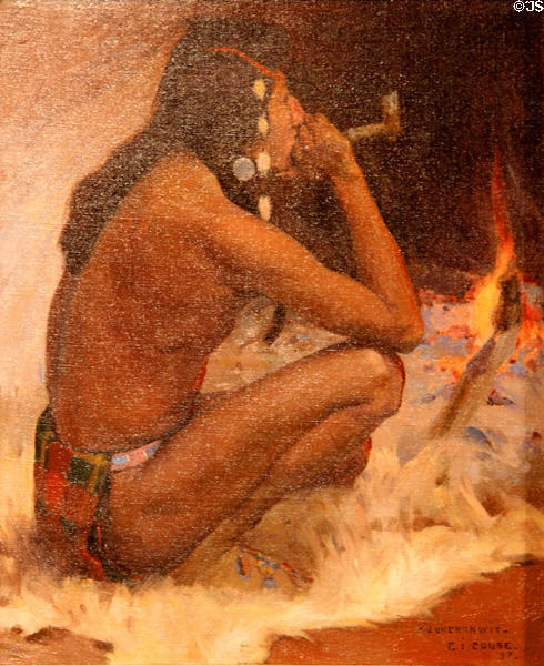 Jonchonwit painting (1897) by Eanger Irving Couse at Rockwell Museum of Art. Corning, NY.