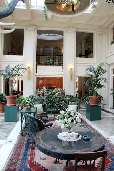 Eastman's breakfast table where he sat each morning while his private organist played at Eastman House. Rochester, NY.