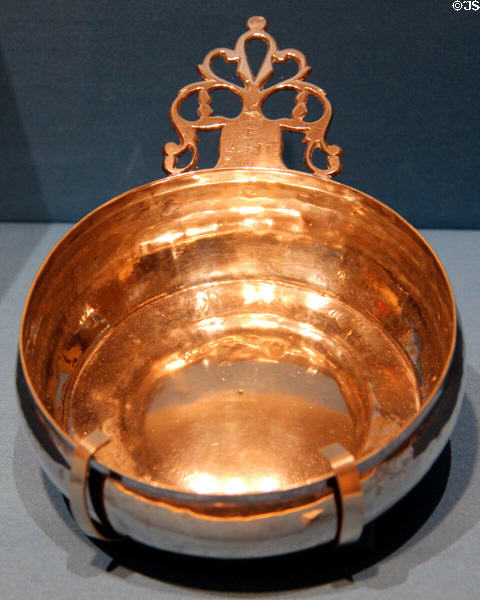 American silver porringer (c1730) by John Burt at Memorial Art Gallery. Rochester, NY.