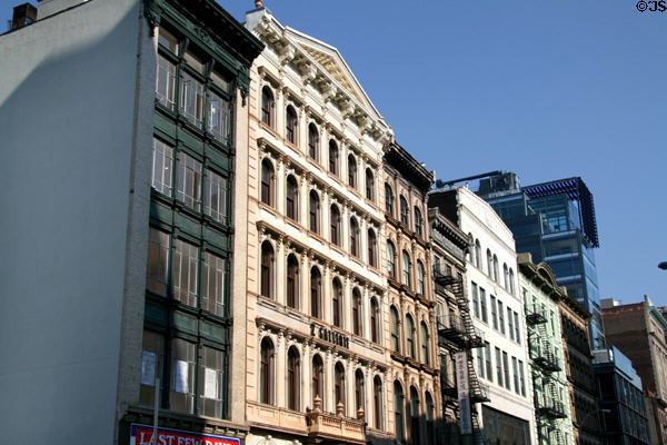 Broadway streetscape from Howard to Grand starting 441 Broadway. New York, NY.