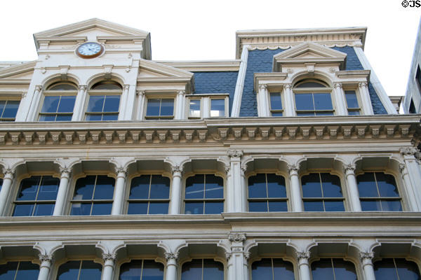 Mansard roofline of Robbins & Appleton Building. New York, NY.