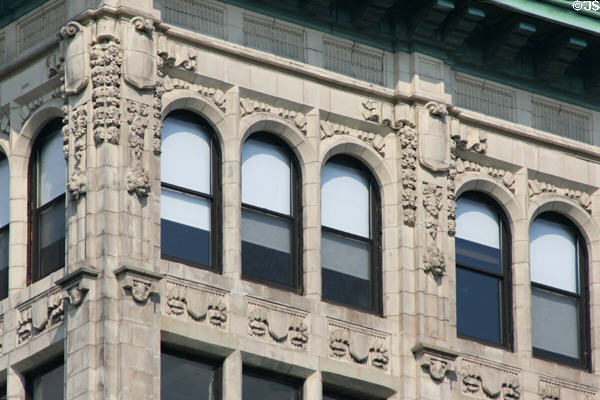Roofline decorations of 17-19 Union Square West. New York, NY.
